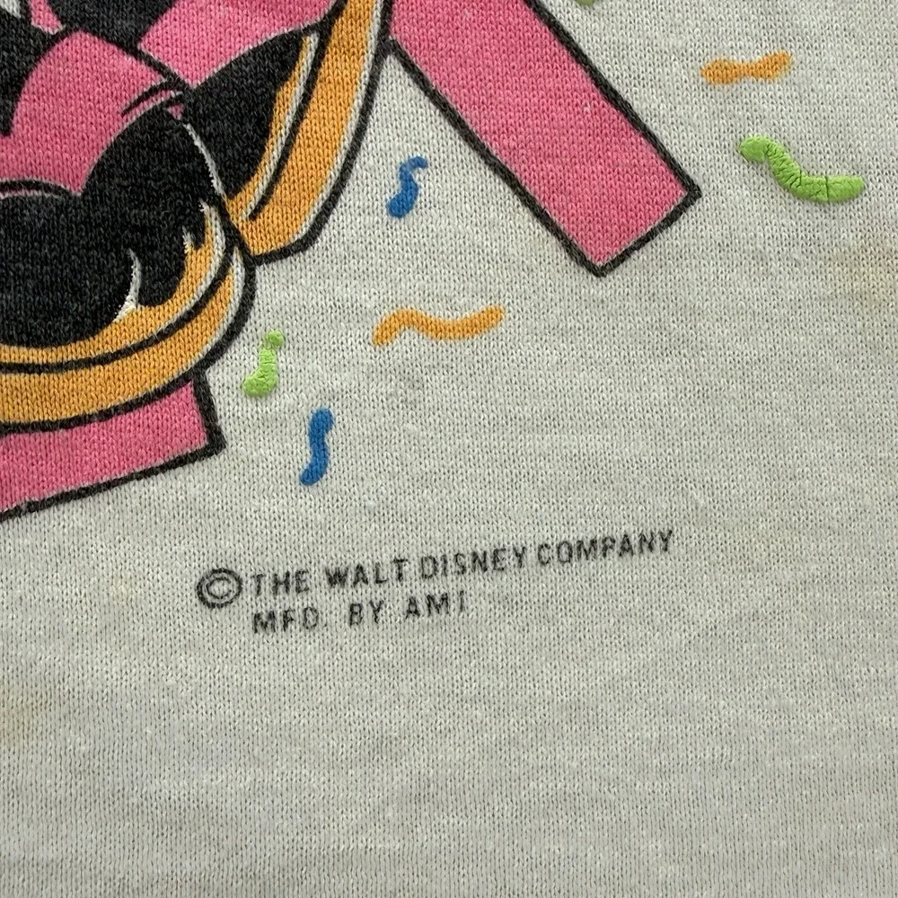 Vintage 80s Mickey & Minnie Tank Top‎ S  6th Long Board Meet USA Single Stitch